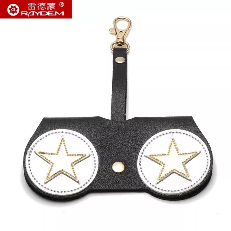 雷德蒙挂式眼镜盒便携可爱眼镜包太阳镜防压眼镜袋卡通收纳包挂件