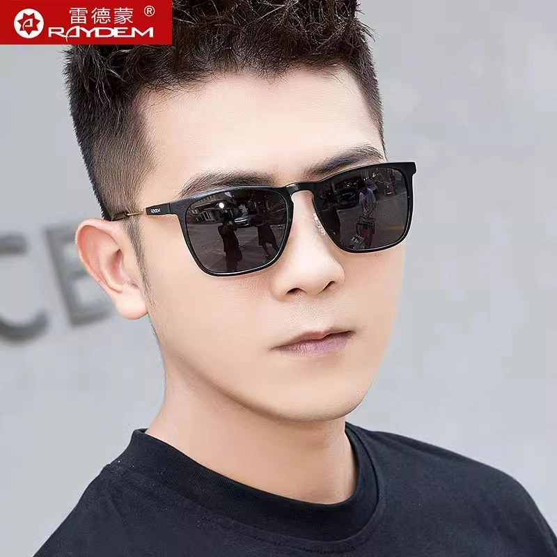 雷德蒙日夜两用偏光太阳眼镜男士2025新款方形变色开车驾驶墨镜女