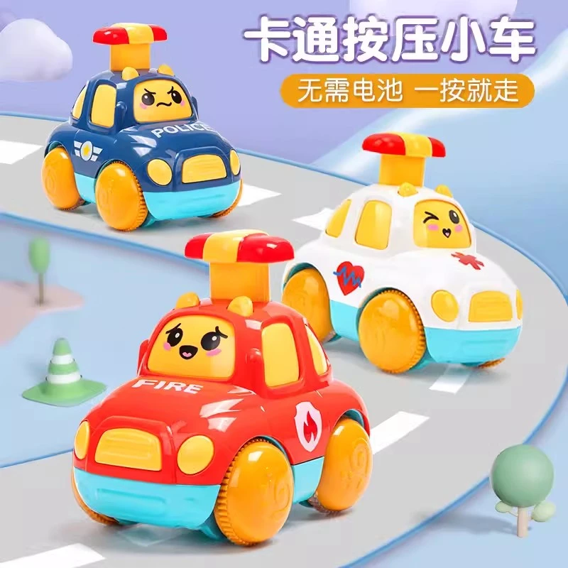 婴儿童惯性回力玩具车按压耐摔小汽车男孩女孩益智1一2岁宝宝3至6