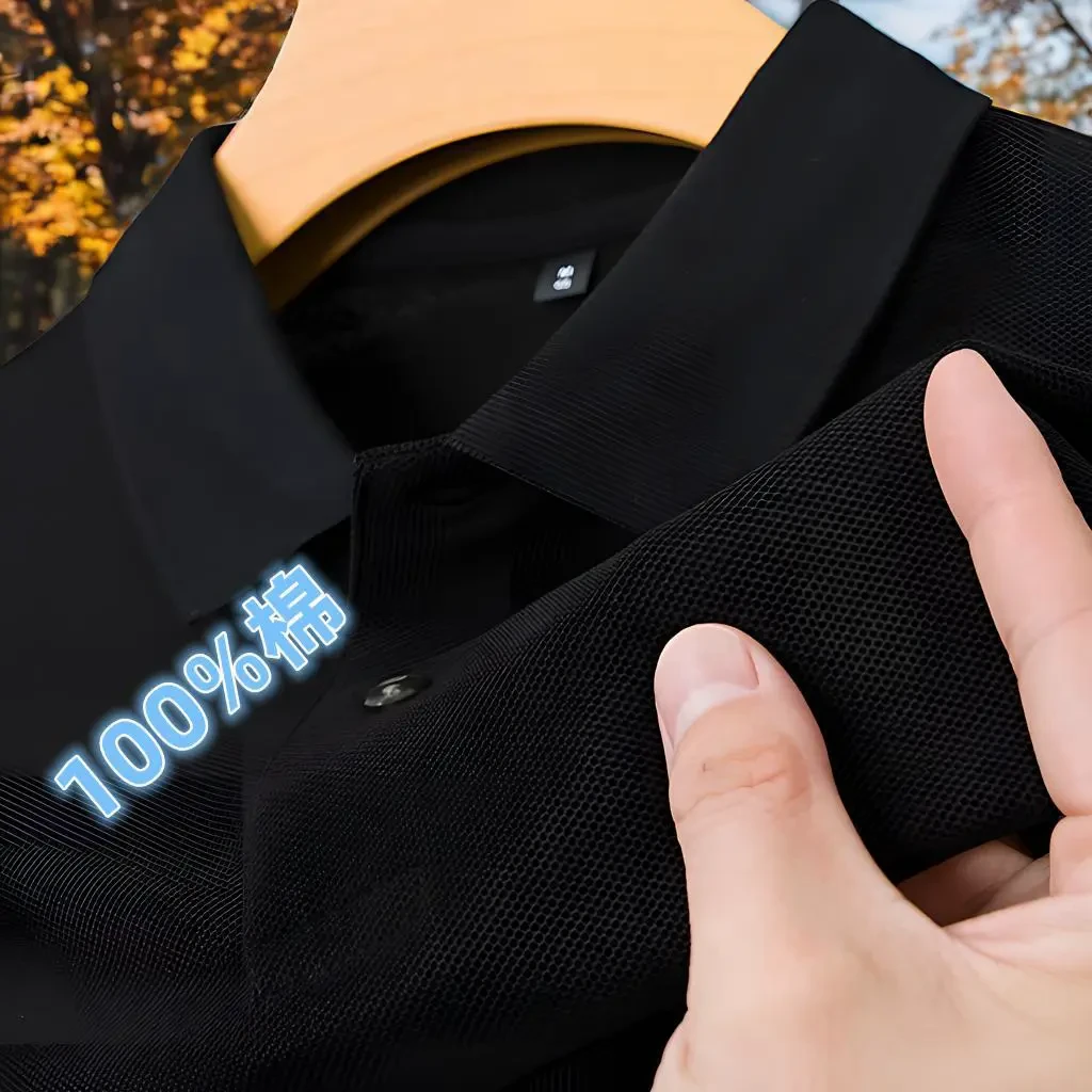 2024夏季专柜男士POLO衫短袖商务休闲纯棉刺绣T恤上衣男宽松百搭