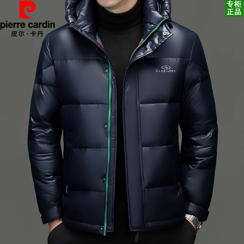 皮尔卡丹男装90鸭绒高充绒男士加厚羽绒服冬季面包服抗寒保暖外套