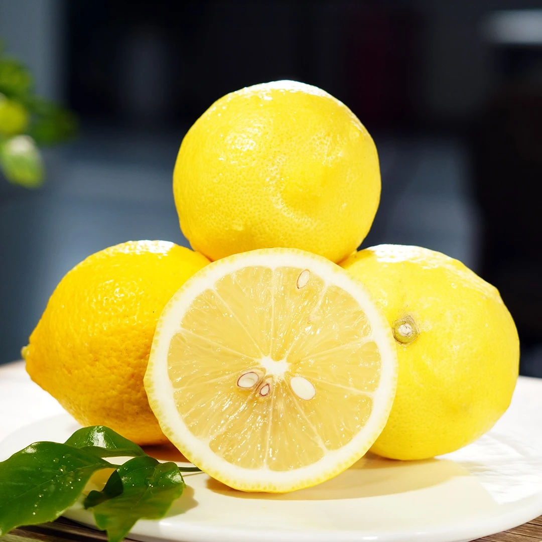 QINYA/亲吖安岳黄柠檬2斤坏果包赔 果香浓郁 新鲜水果酸酸甜甜