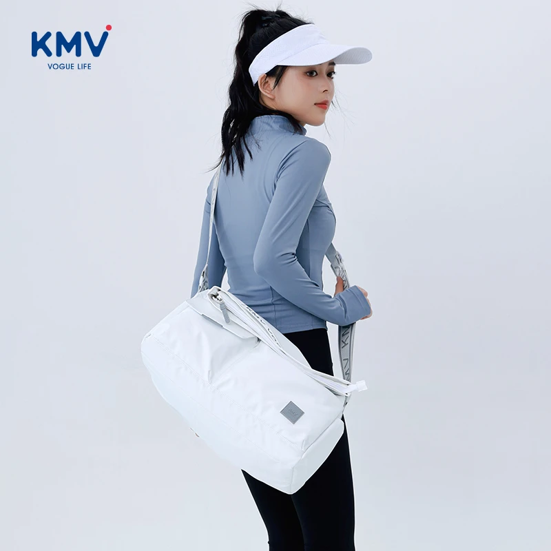 KMV运动健身包女士干湿分离游泳瑜伽包健身大容量挎包休闲包袋