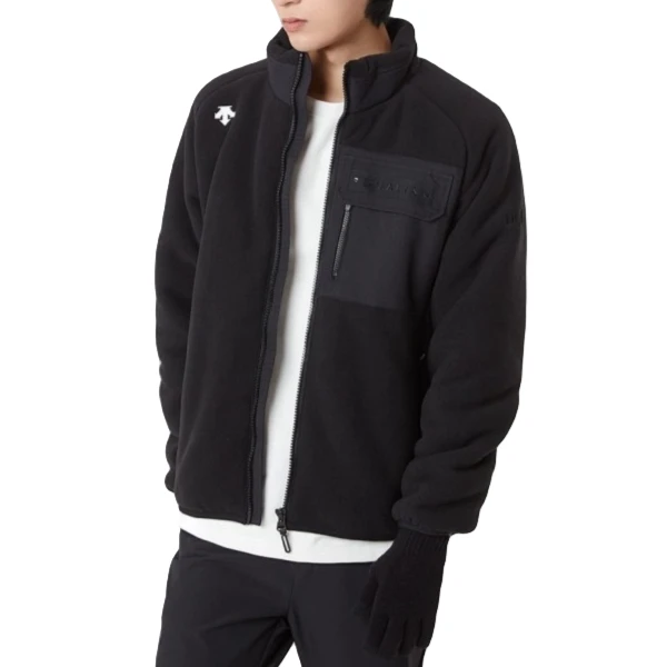 DESCENTE/迪桑特秋冬运动休闲时尚保暖毛绒夹克男士SN323DKT97