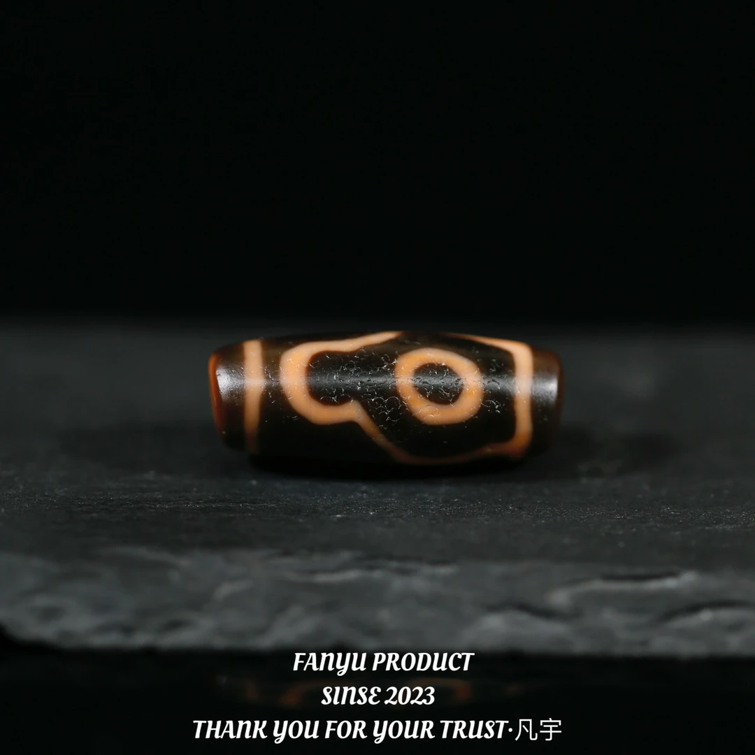 凡宇出品·台珠小卢红肉圣湖一眼靠山天珠玛瑙锁骨链男女同款轻奢