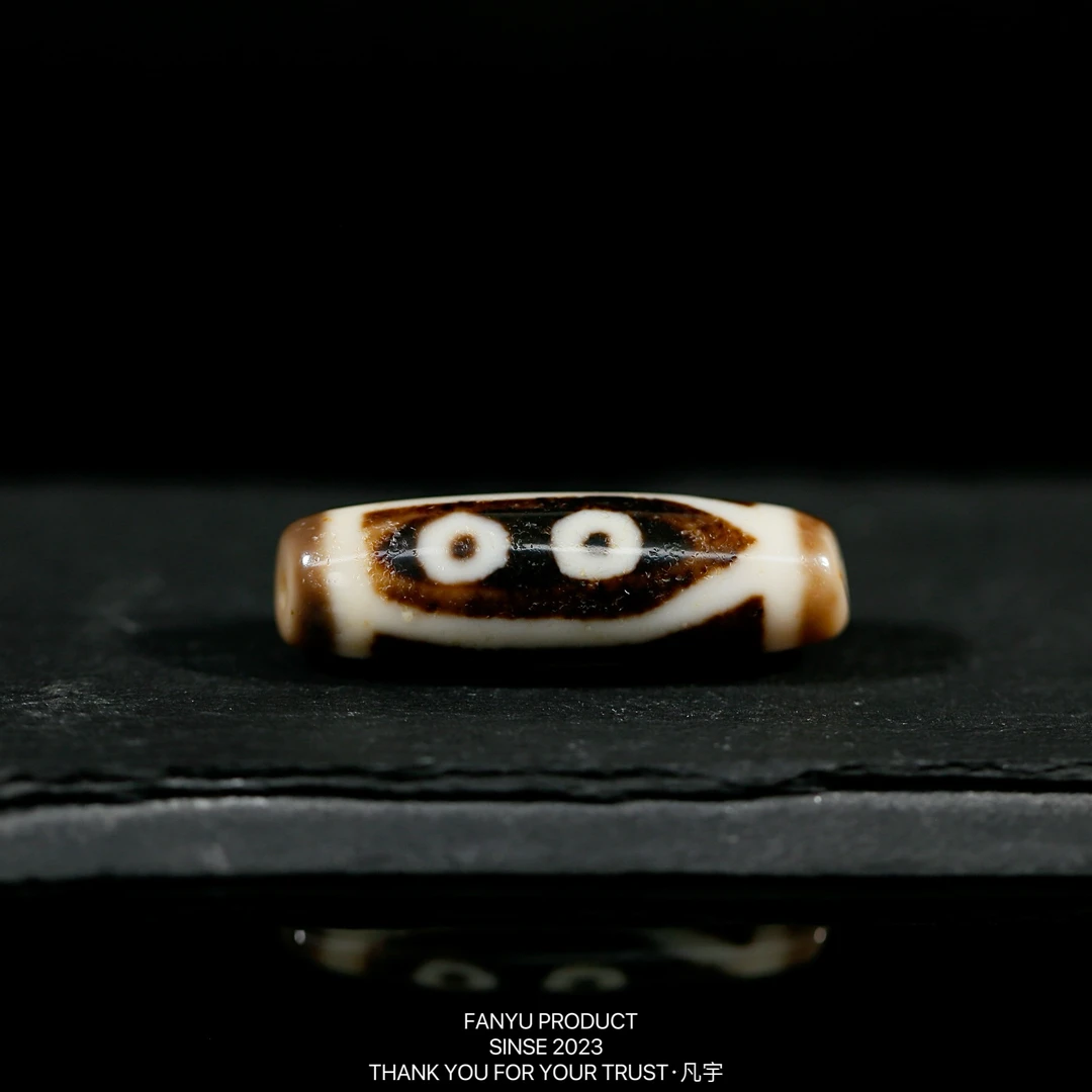 凡宇出品·台珠老冯早期嫩色系特殊三眼玛瑙锁骨链项链男女款轻奢