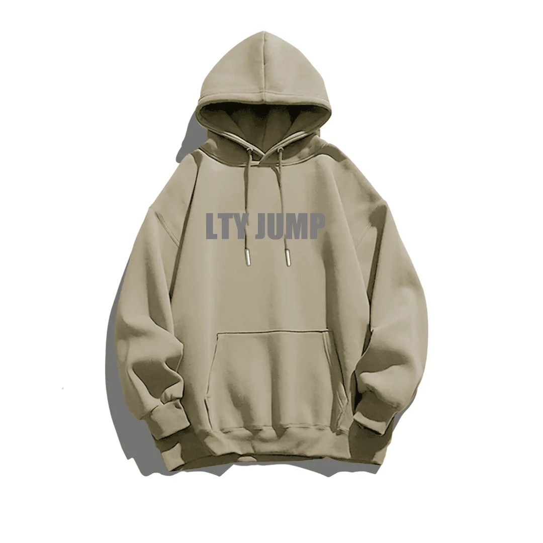 原创潮牌加绒加厚款450克重磅连帽圆领卫衣男女同款YW017