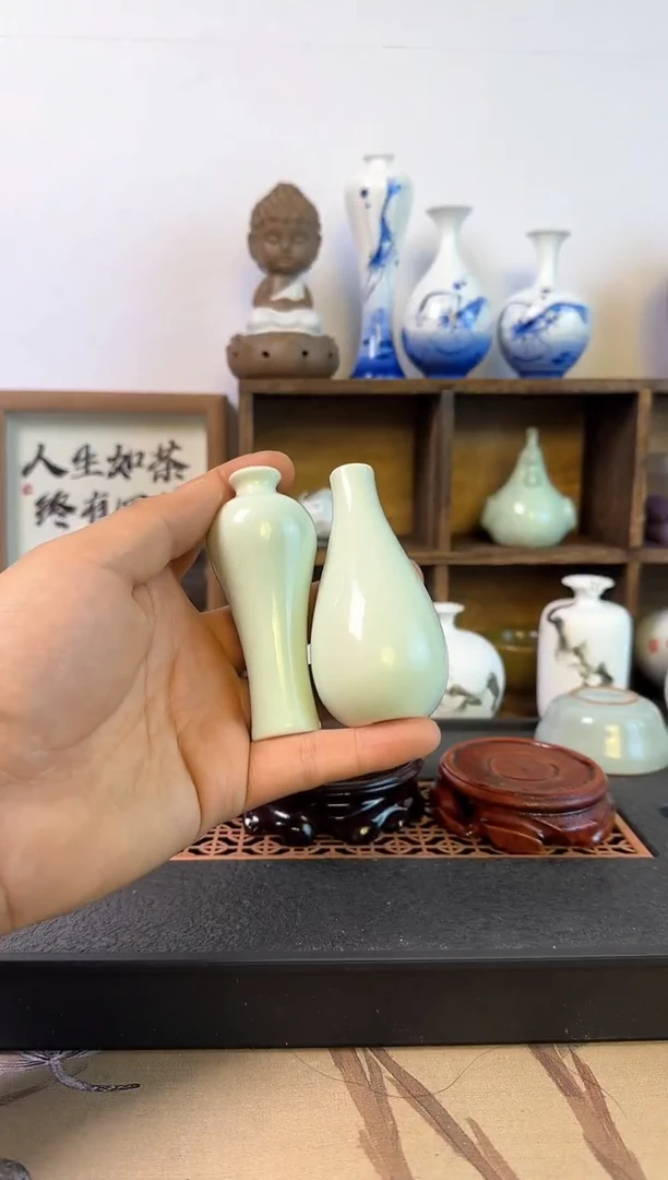 【闪购商品】陶瓷摆件影青2个