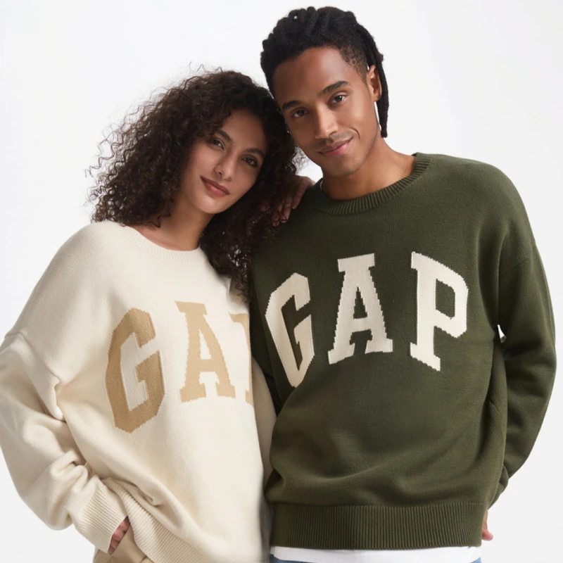 Gap男女装秋季新款休闲情侣装时尚毛衣DR 609274
