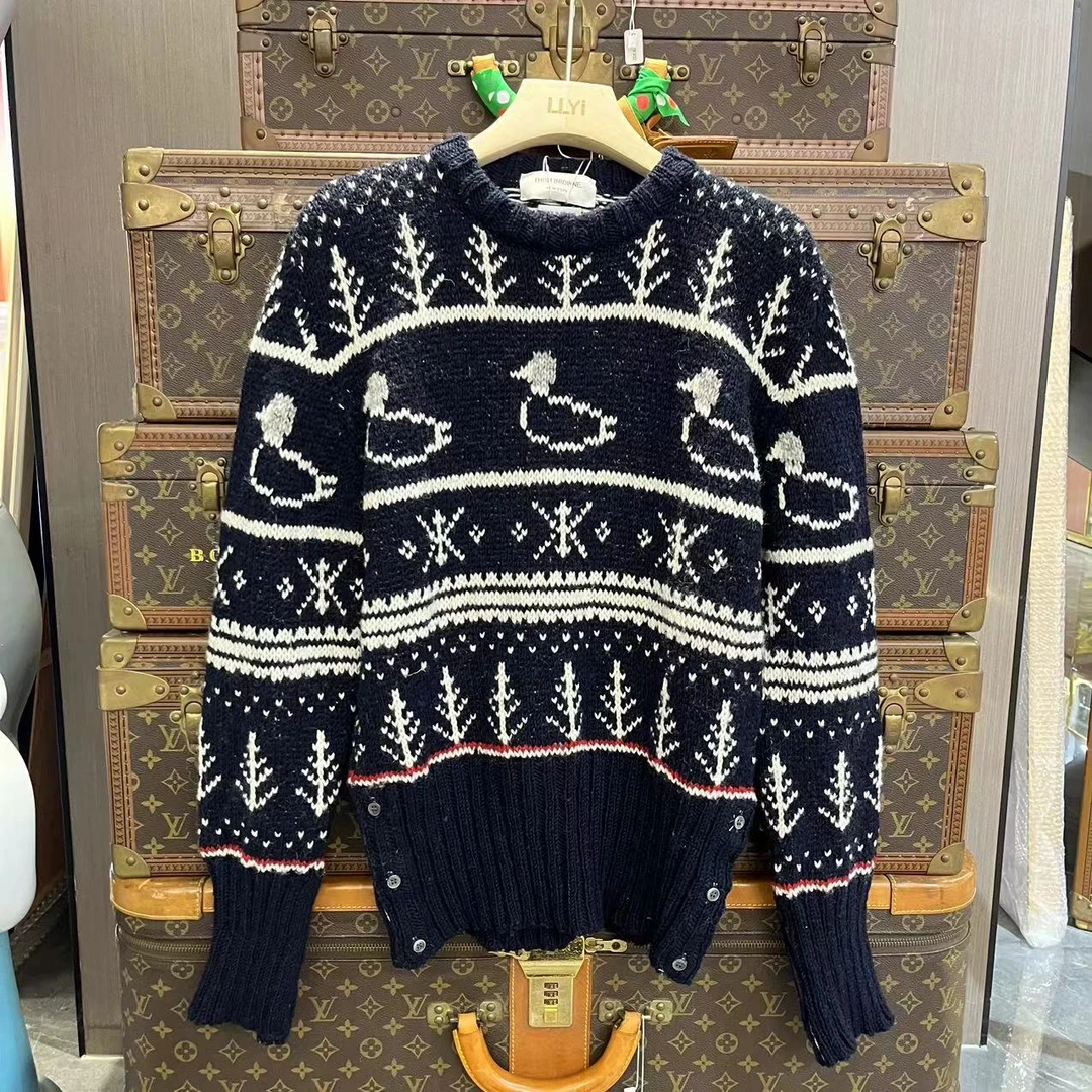 95新 THOMBROWNE 安洁利严选毛衣/YK0104411