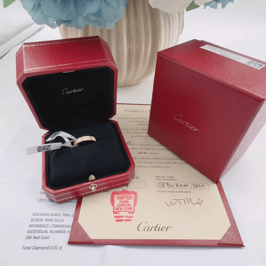 95新 Cartier/卡地亚 安洁利严选戒指/sk0113242
