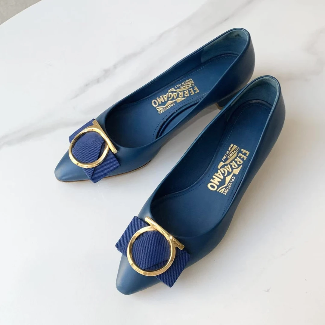 95新 FERRAGAMO/菲拉格慕 安洁利严选平底鞋/XK0108762