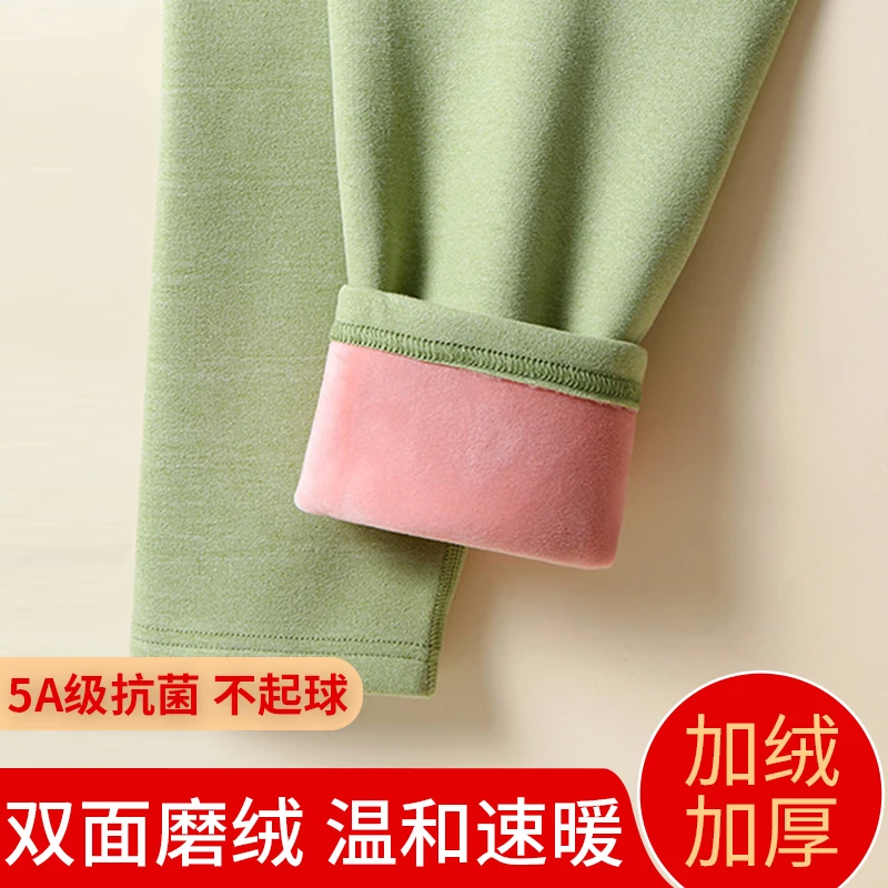 孕妇秋裤加绒加厚内穿女睡裤高腰无痕保暖裤衬裤线裤冬季大码毛裤