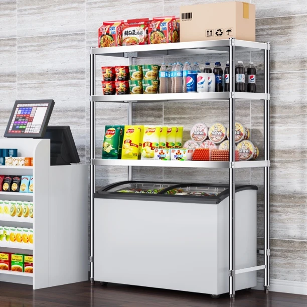 洗衣机置物架家用不锈钢多功能架子冰柜落地架子可定制尺寸储物架