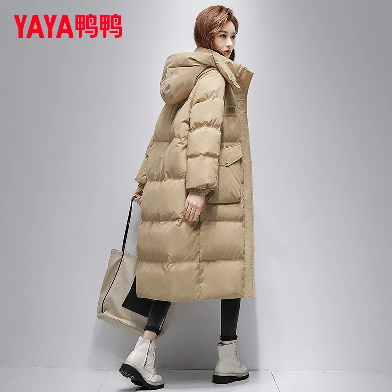 YAYA/鸭鸭2025冬季新款羽绒服女款防风极寒时尚热力感羽绒外套潮