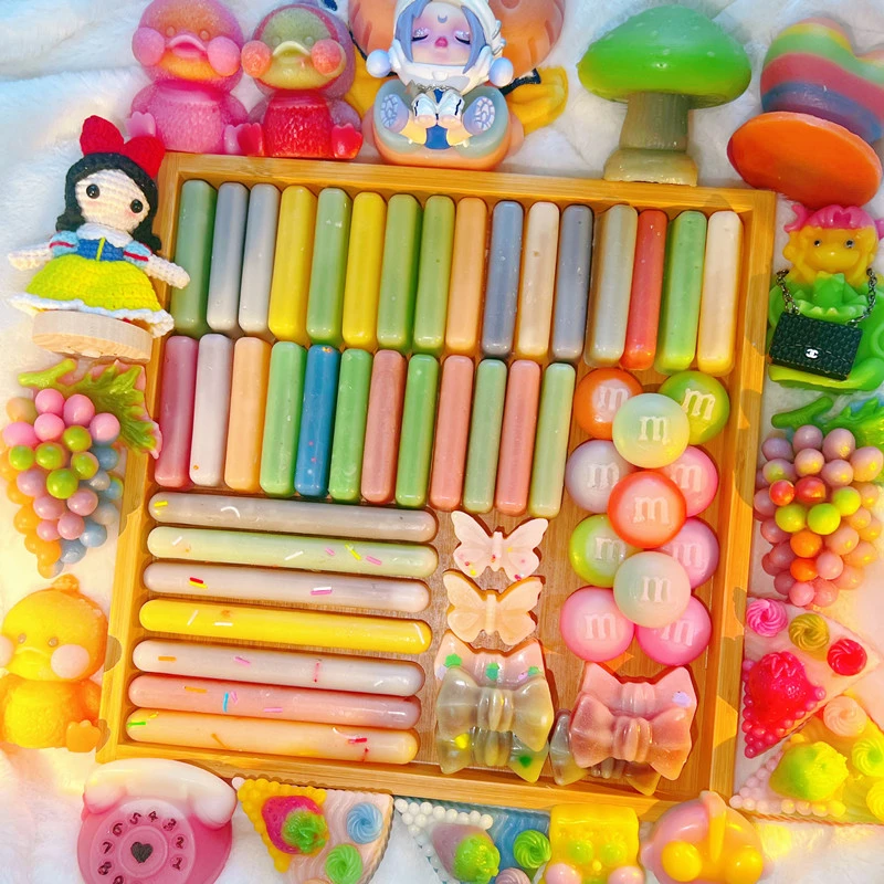 网红蜂蜡制品实心夹心，蜂蜡手工DIY制作小摆件可备注