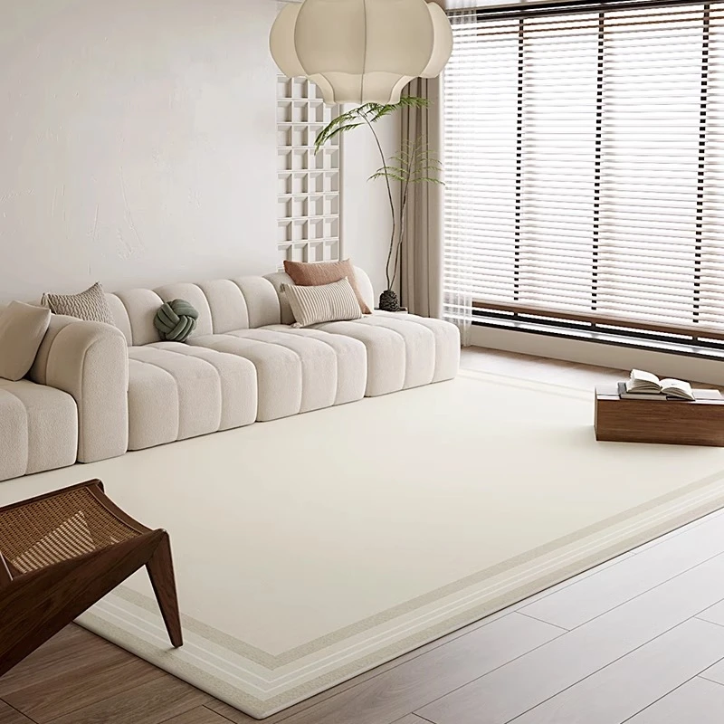 地毯客厅2024新款侘寂奶油风网红茶几毯高级感卧室床边尾软毛毯垫