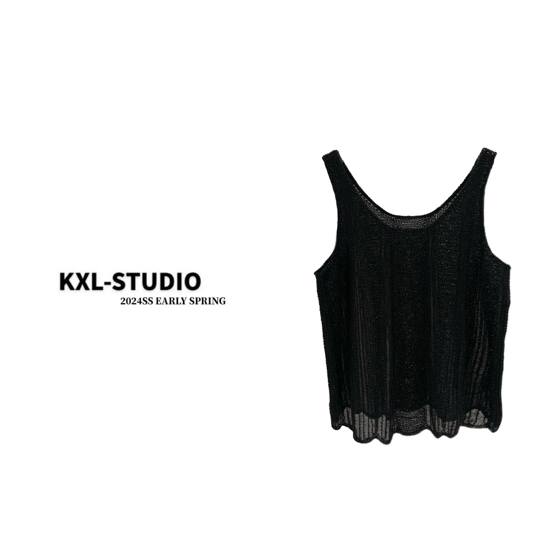 KXL-STUDIO【KELE精选】重工钉珠背心216