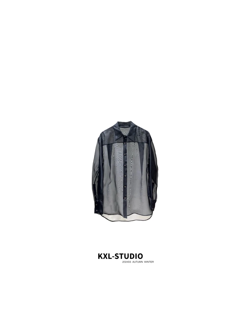 KXL-STUDIO 25SS｜仙气萦绕·真丝欧根纱防晒衬衫2323