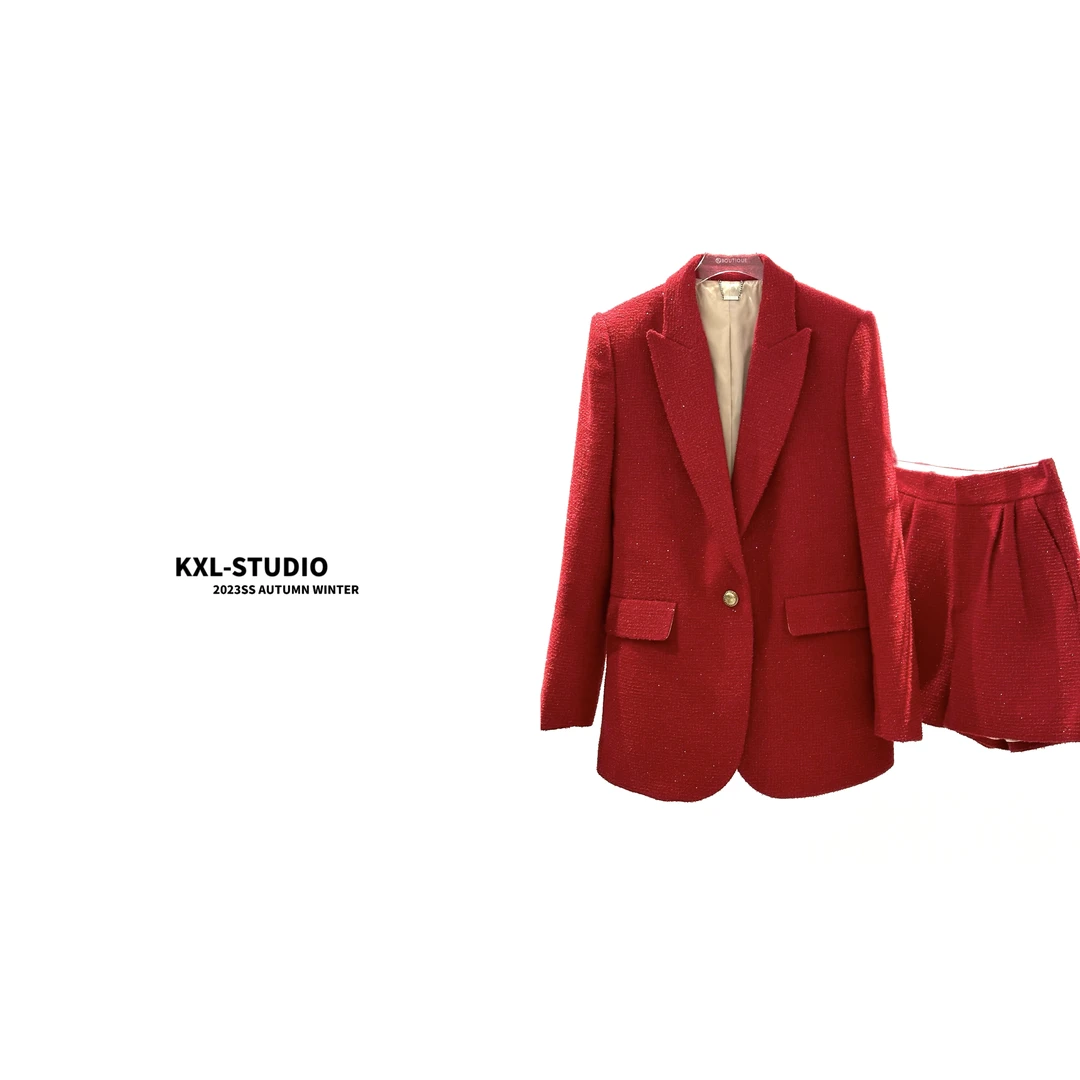 KXL-STUDIO【独家定制】勃艮第红套装  8451-8452