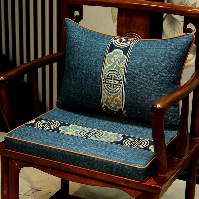 【金满轩】中式红木椅子坐垫海绵实木圈椅茶椅座垫餐桌椅垫凳子垫子