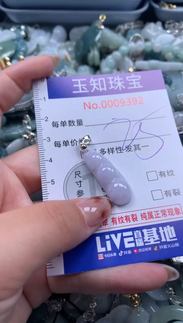 【闪购商品】翡翠吊坠(不含链)未镶嵌配绳子9392