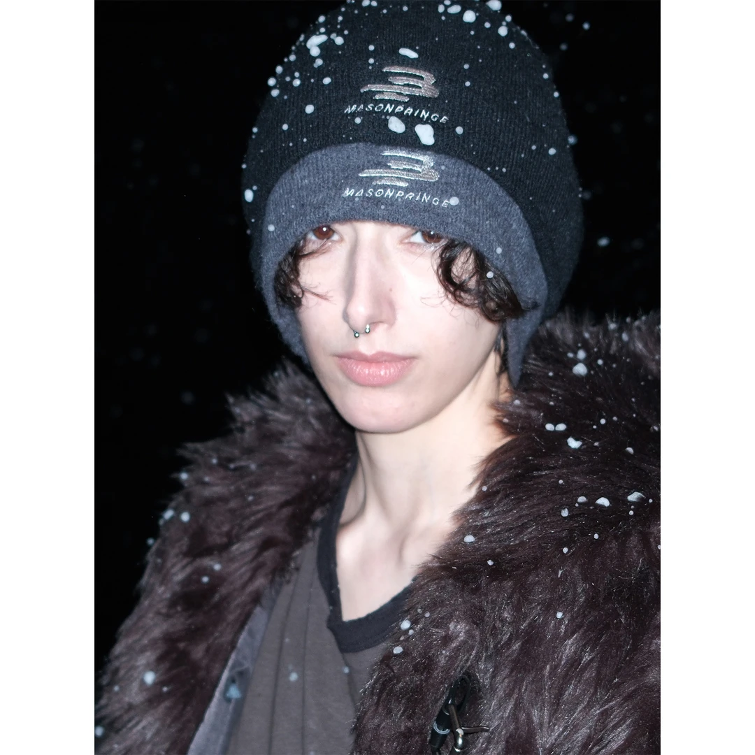 MASONPRINCE*滑雪系列水溶双层刺绣冷帽