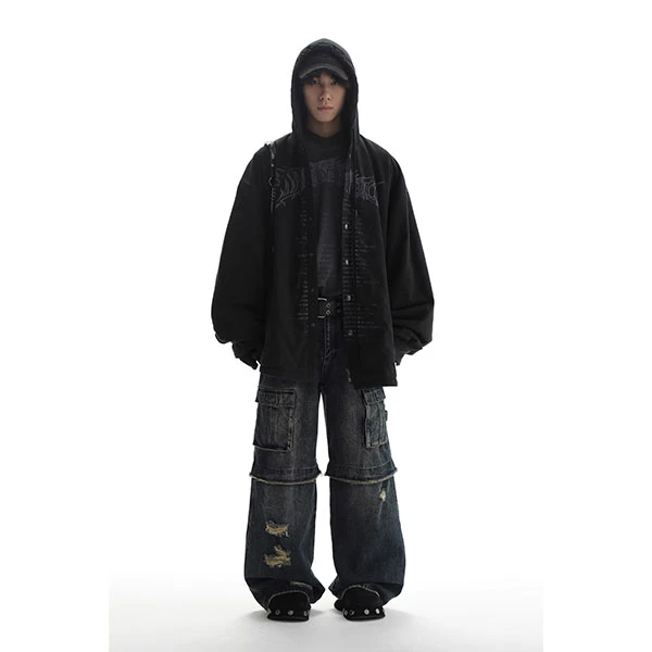 MASONPRINCE相当有包裹感大外套 冬季素描龙年序幕绗棉ov加厚衬衫