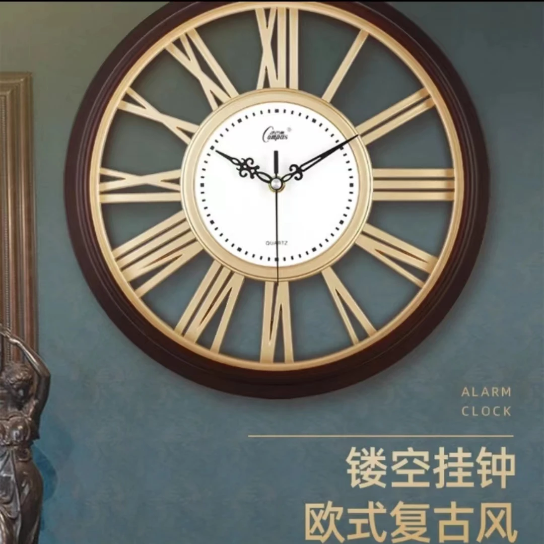 康巴丝挂钟客厅钟表简约北欧时尚家用时钟罗马挂表现代创意石英钟