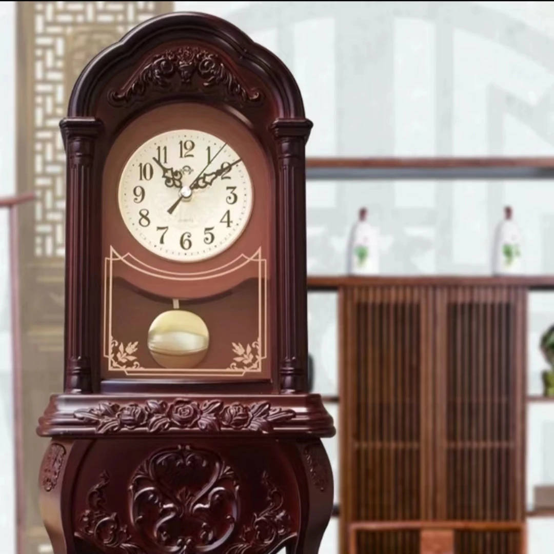 康巴丝智能家居中式座钟欧式复古钟表时钟静音创意客厅复古风