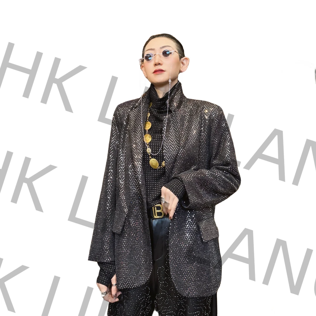 显瘦气质时尚设计师宽松省钱风百搭网红常规长袖西装外套 0132#