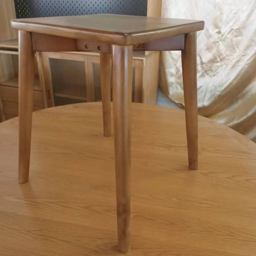 【榉木全实木叠叠凳】胡桃色榉木叠叠凳