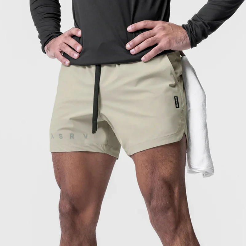 ASRV美式短裤宽松跑步马拉松速干运动四分裤健身裤子休闲透气夏季