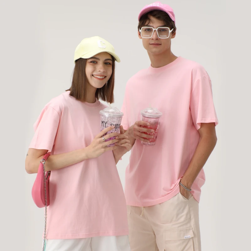尚纷丽B01纯棉重磅男女装打底衫短袖无性别百搭衣服宽松t恤衫夏款
