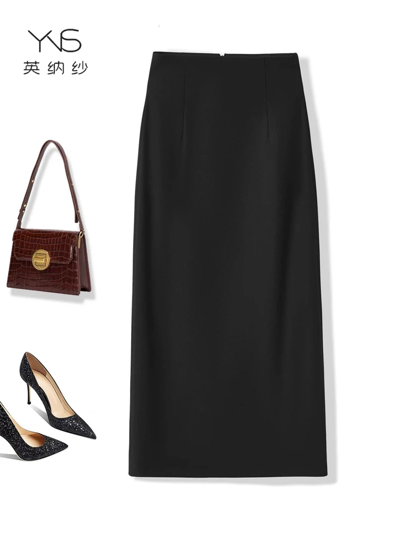 【夏款西装料】高级感半身裙女春显瘦后开叉包臀裙修身女款气质