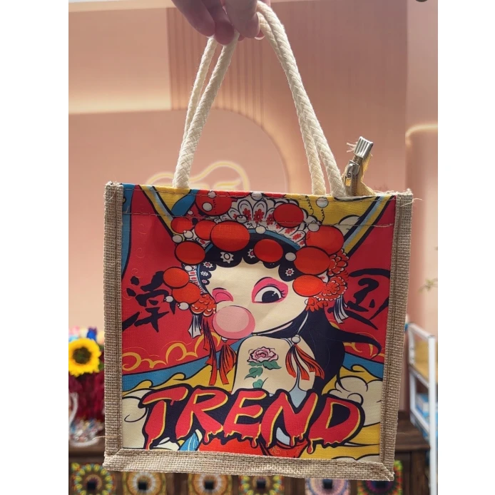 新款帆布手提包少女百搭时尚收纳包