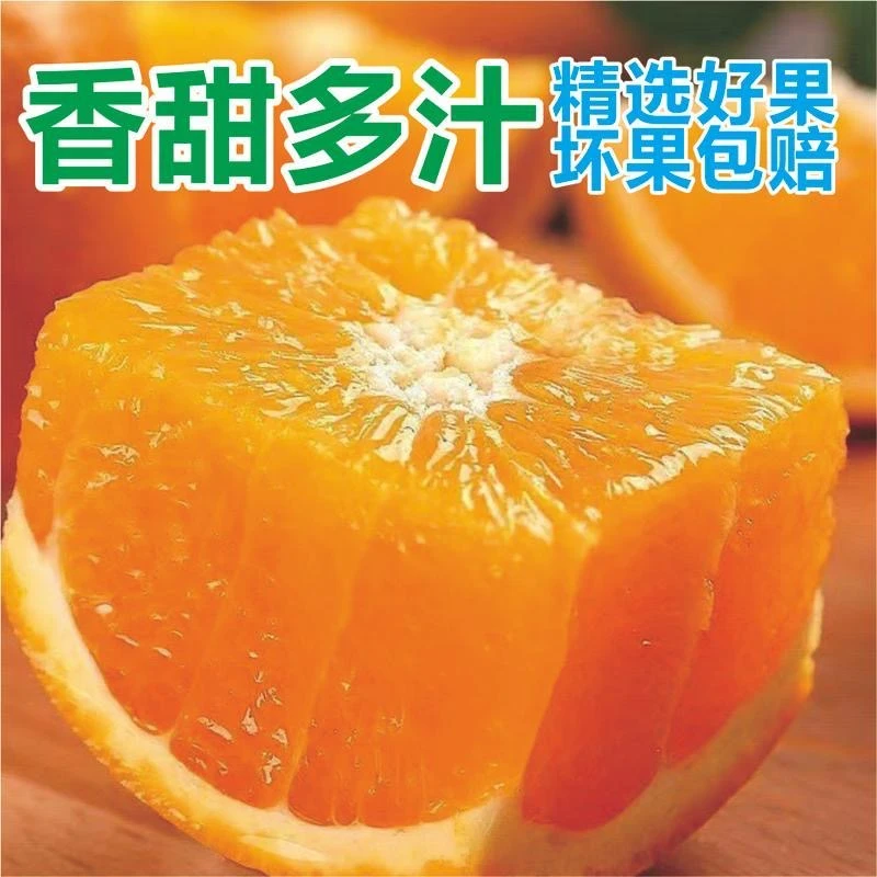 新店福利 天然纽荷尔脐橙新鲜水果湖南麻阳脐橙整箱装带箱5斤香甜
