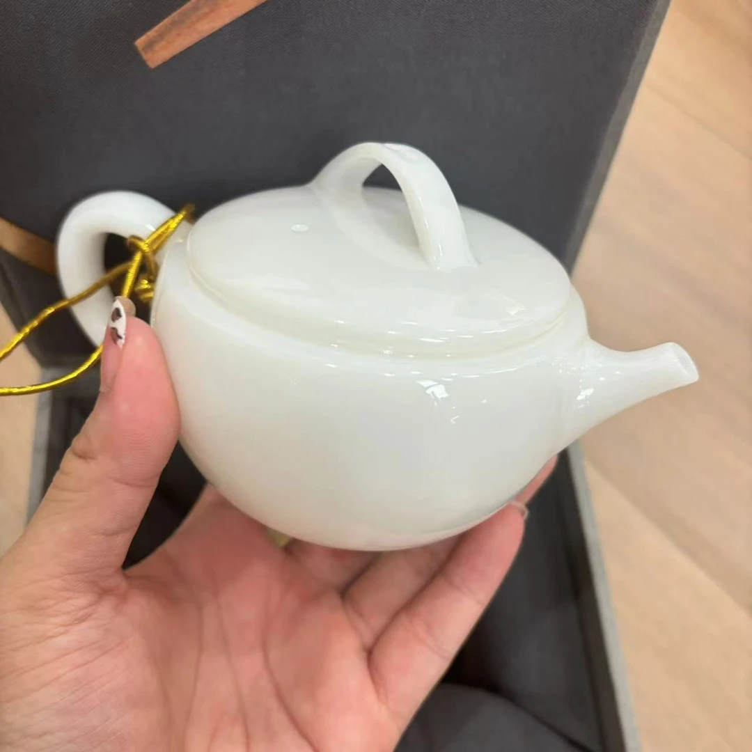 【闪购商品】叶老师冰种玉瓷汉瓦壶 2732