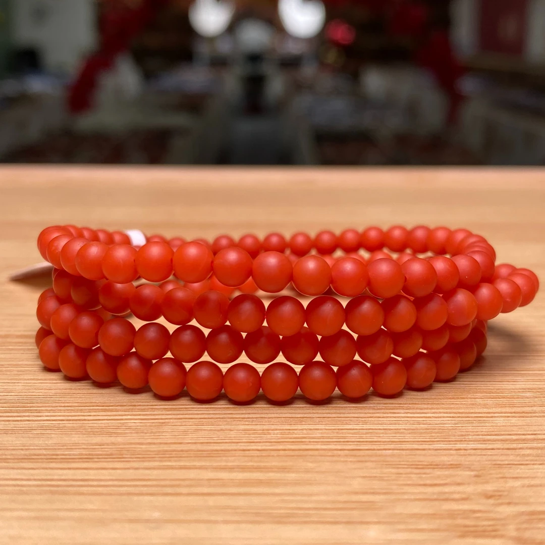 诚信经营支持年退换 保山南红杨家山珠链一级5mm 多样性发一