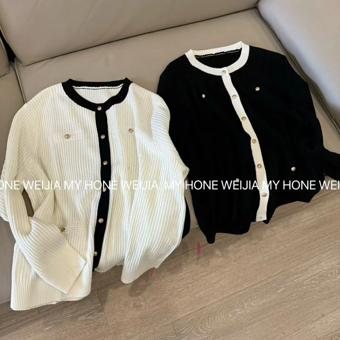 【WJ】秋冬款 石  128  俩色针织上衣（均码）
