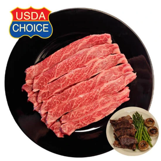 美国谷饲精选级牛小排烧烤片 约650g