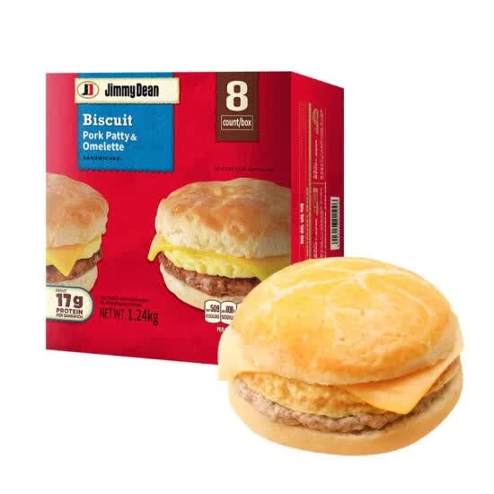 Jimmy Dean 猪柳饼欧姆蛋司康三明治 1.24kg/盒