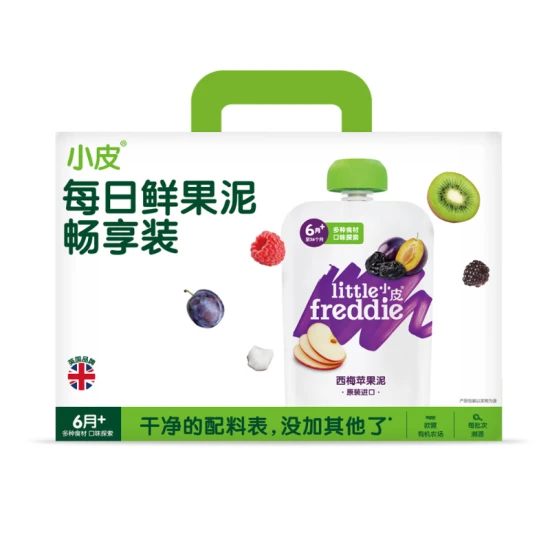 小皮 西班牙进口 每日鲜果泥 畅享装 100g*12