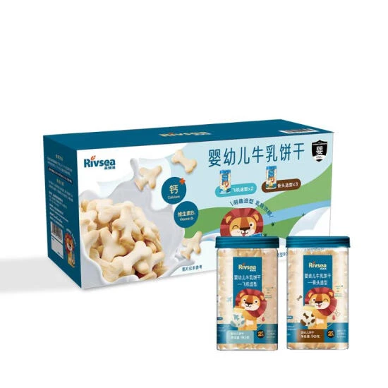 禾泱泱 婴幼儿牛乳饼干 450克（飞机造型90克*2+骨头造型90克*3）