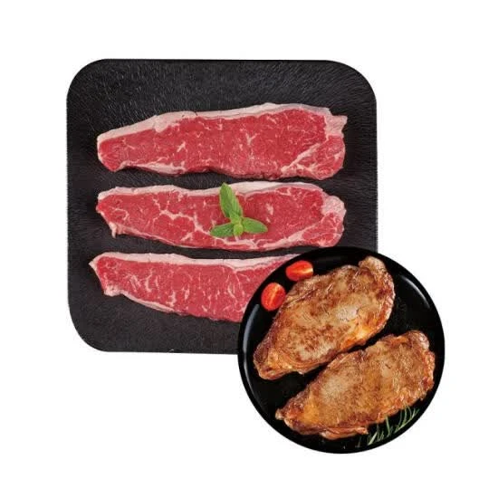 原切牛排 澳洲谷饲西冷牛排 700g【以原切分装日期为准】火锅食材