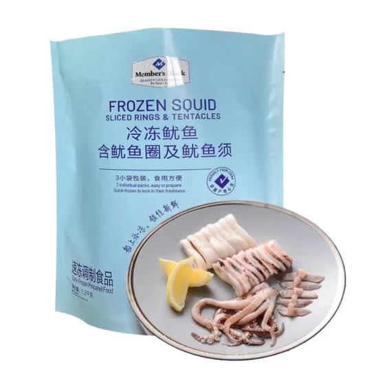 冷冻鱿鱼(含鱿鱼圈及鱿鱼须) 1.2kg