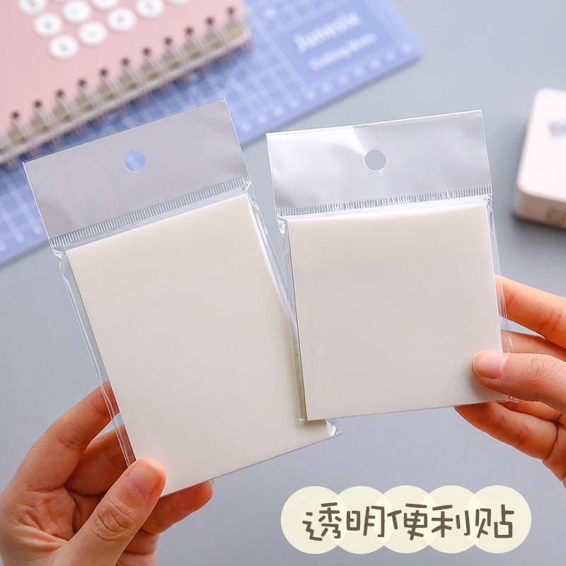 透明便利贴纸可书写重点标记高颜值防水背胶粘性强笔记用粘贴方便