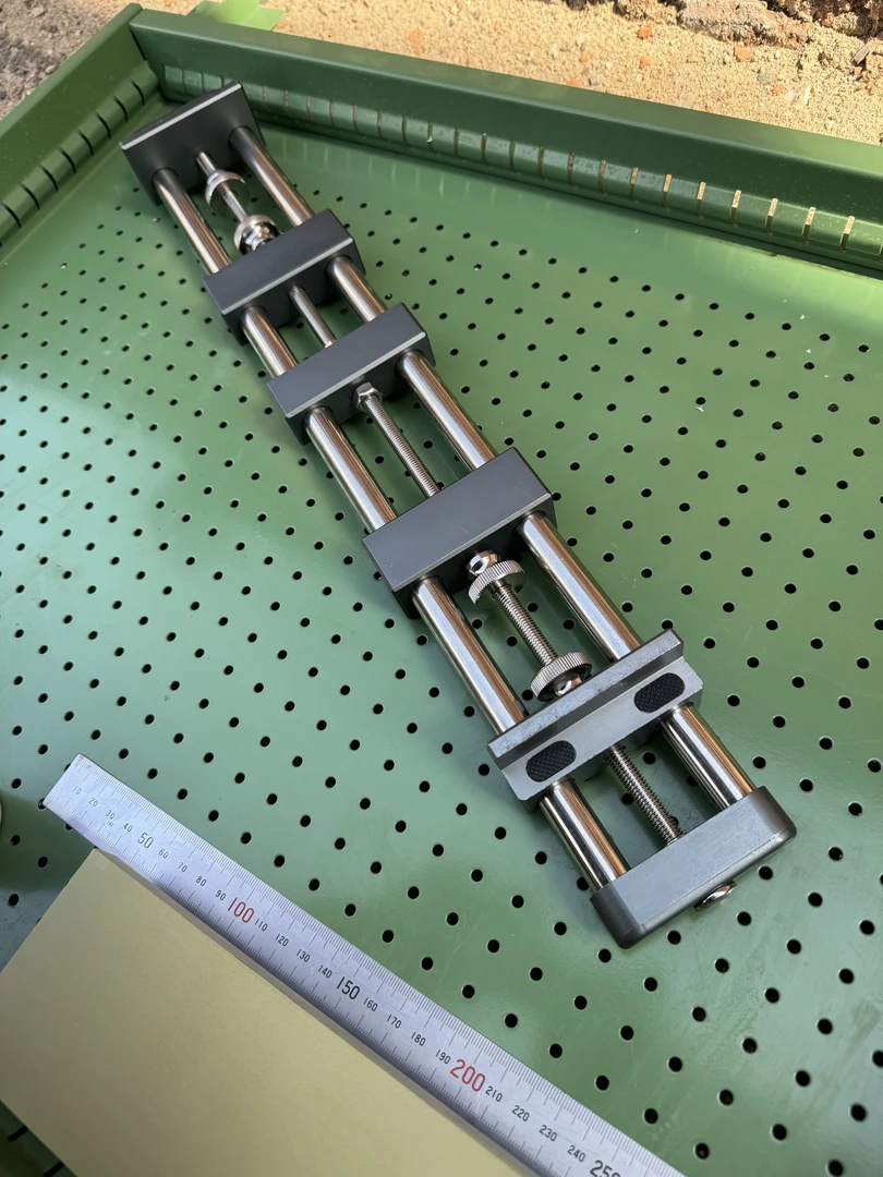 砥石架水槽磨刀架，铝合金数控加工，不锈钢轴