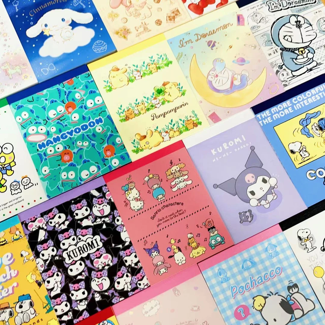 日本Sanrio三丽鸥迷你小便签本 多啦A梦 史努比 三丽鸥系列记事本