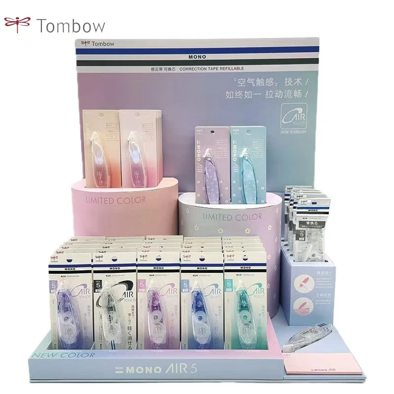 日本TOMBOW蜻蜓MONO新色PAX5便捷式静音可替芯透明修正带